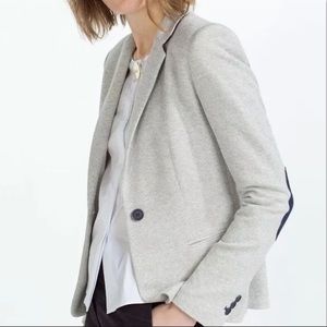 Zara basic knit fully lined blazer